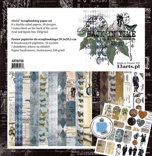 Scrapbooking Paper Pack - 13 Arts - Back In Time