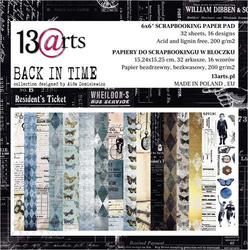 Scrapbooking Paper Pack - 13 Arts - Back In Time