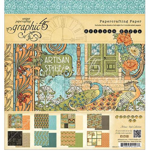 Paper Pad 12”x12” Graphic45 Artisan Style Graphic 45