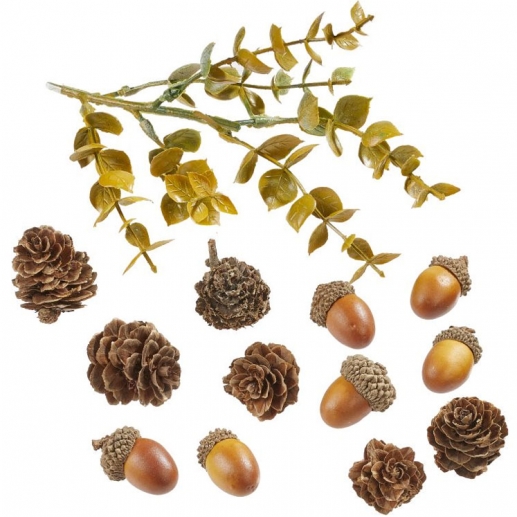 Miniatyr Höstdekorationer - 2-10 cm