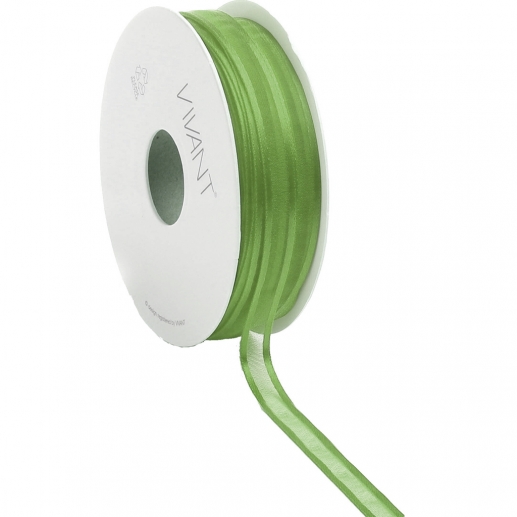 Band Organza Edge Prego 10mm Green Organzaband