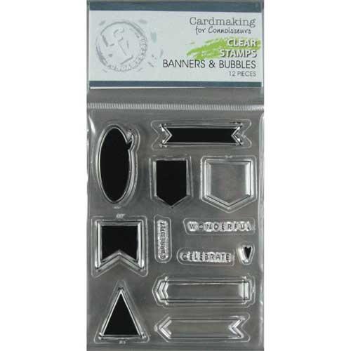 Clearstamper Fundamentals Banners & Bubbles Clearstamps Silkonstämpel