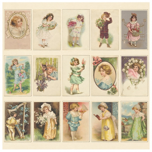 Vintage Bilder Pion Design Images From the Past Children Scrapbooking Papper