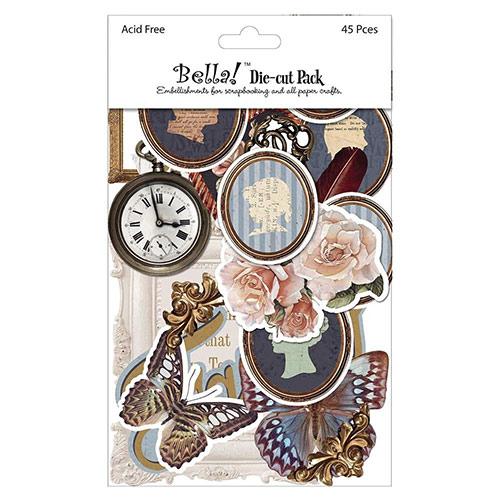 Die Cuts Ruby Rock-It Family 45 Delar Chipboard