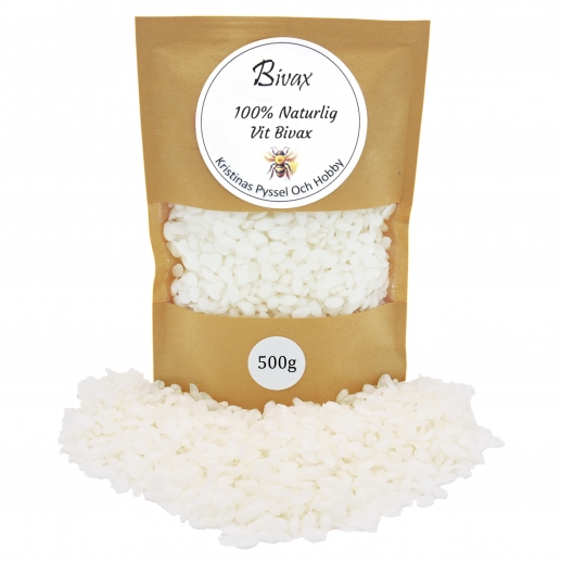Bivax, vit 100% Naturlig, beeswax, bi-vax, ljustillverkning, blekt bivax