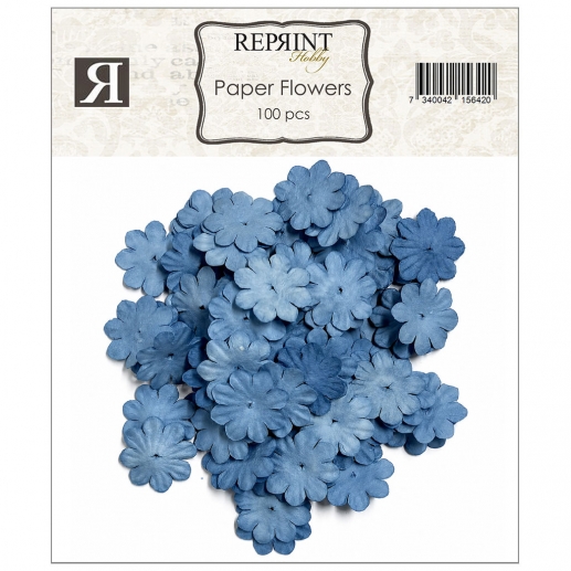Pappersblommor 20 mm - 100 st - Dusty Blue