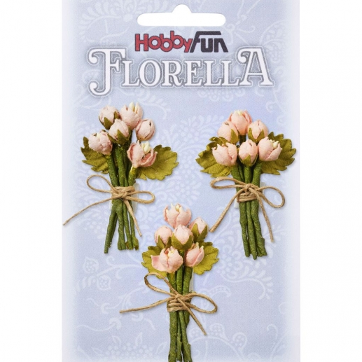 Blommor Florella - Rosa - 3 Buketter