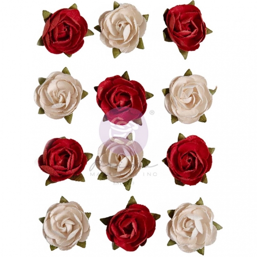 Scrapbooking Blommor Wonderland Roses - Prima Flowers