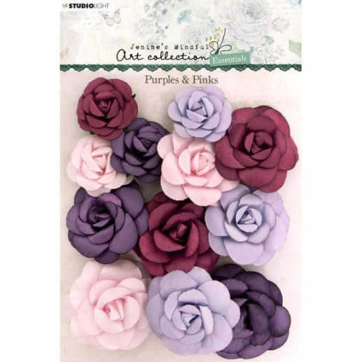 Blommor Studio Light - Purples & Pink - 12 st