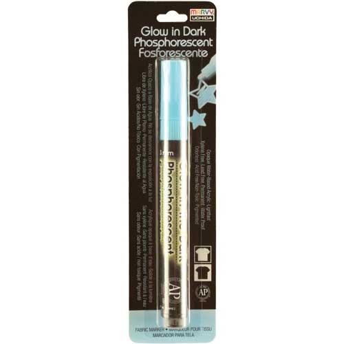 DecoFabric Penna Glow In The Dark Fabric Marker Blue Färg Lack