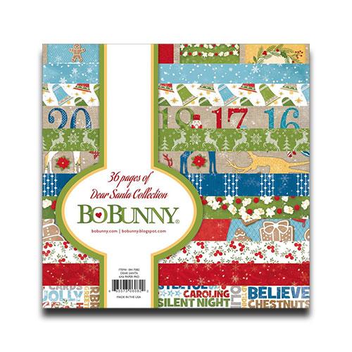 Paper Pad 6”x6” Bo Bunny Dear Santa Scrapbooking Papper