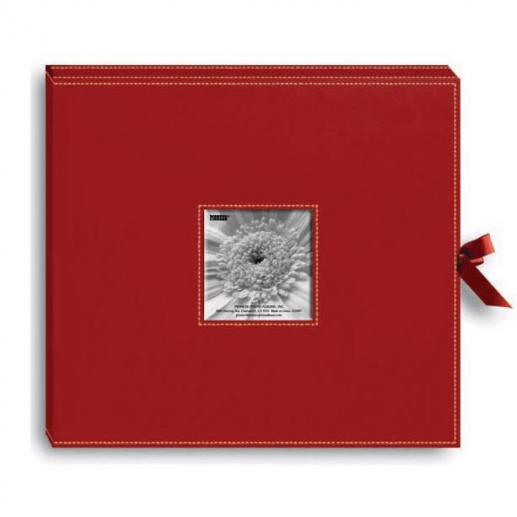 Pioneer 3-Ring Sewn Leatherette Album Box
