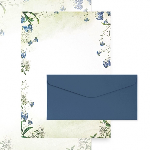 Brevpapper A4 - Myosotis Foil - Inkl Kuvert - 20 ark