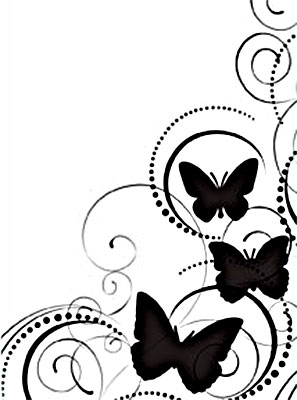 Embossing Folder Darice A6 - Butterfly Swirl