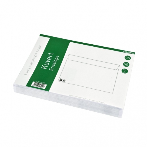 C5 kuvert som är vita i 50 pack