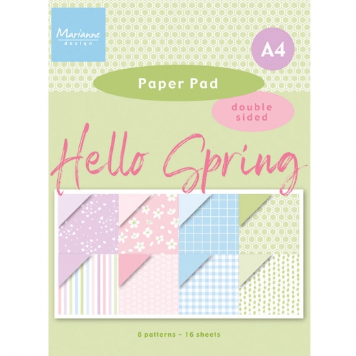 Paper Pad A4 - 16 ark - Hello Spring