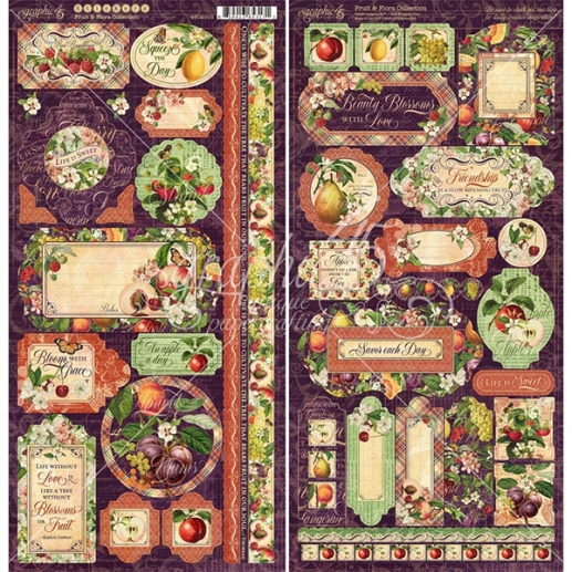 Cardstock Stickers Graphic 45 - Fruit & Flora