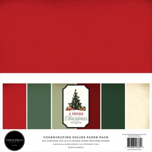Paper Pad 12x12 - A Vintage Christmas - Cardstock