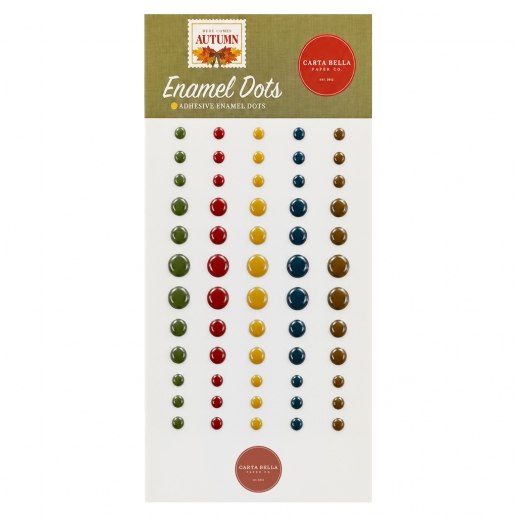 Enamel Dots Halvpärlor - Carta Bella - Here Comes Autumn