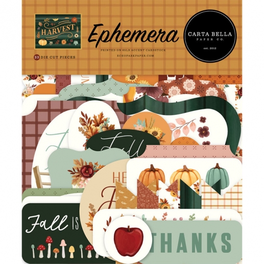 Die Cuts Ephemera - Carta Bella - Harvest - 33 st