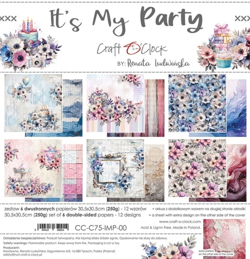 Paper Pad 12x12 - Craft O Clock - It’s My Party
