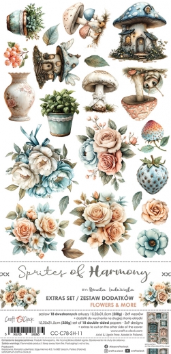 Paper Pack Die Cuts Klippark Craft O Clock - Sprites Of Harmony