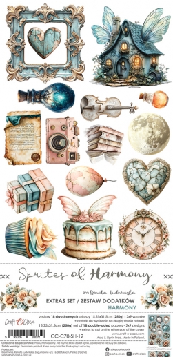 Paper Pack Die Cuts Klippark Craft O Clock - Sprites Of Harmony