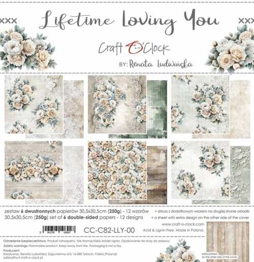 Bröllop Scrapbooking Papper Pad Craft O Clock - Lifetime Loving You