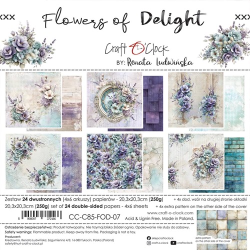 Scrapbooking Papper Paper Pad Craft O Clock - Flowers Of Delight