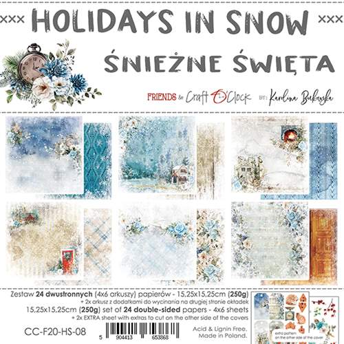Paper Pack 6x6 - Craft O' Clock - Holidays In Snow