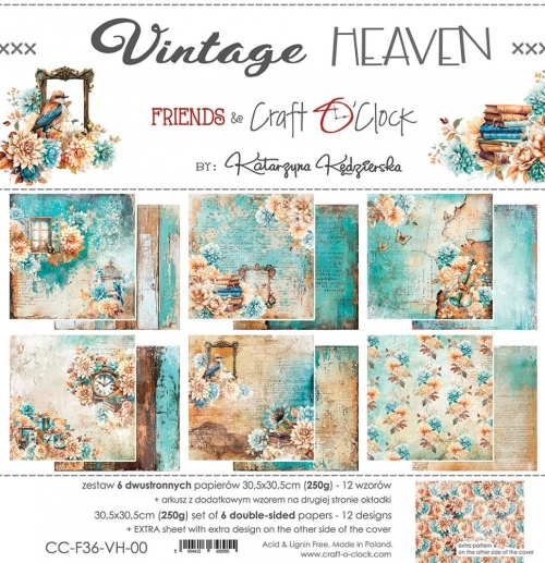 Paper Pad Scrapbooking - Craft O Clock - Vintage Heaven