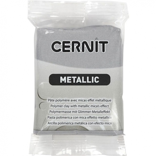 Cernitlera Metallic Silver (080) 56g Premium Polymer Clay