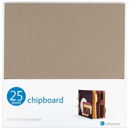 Silhouette Tunn Chipboard 12”X12” 25-pack Specialpapper