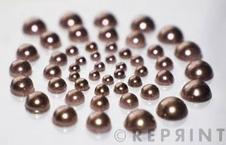Självhäftande halvpärlor Pearls 50 st Chocolate Rhinestones
