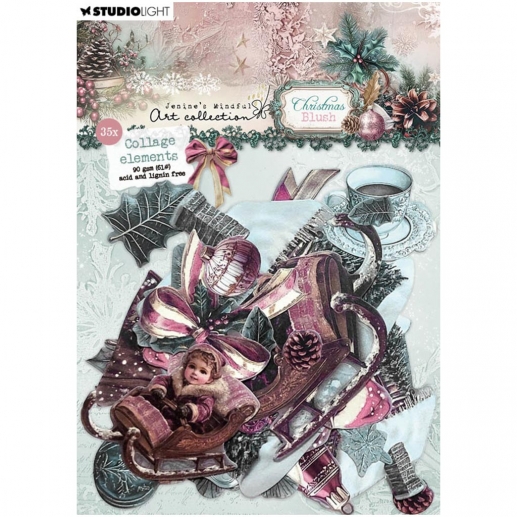 Die Cuts Christmas Blush Elements - 35 st - Studio Light