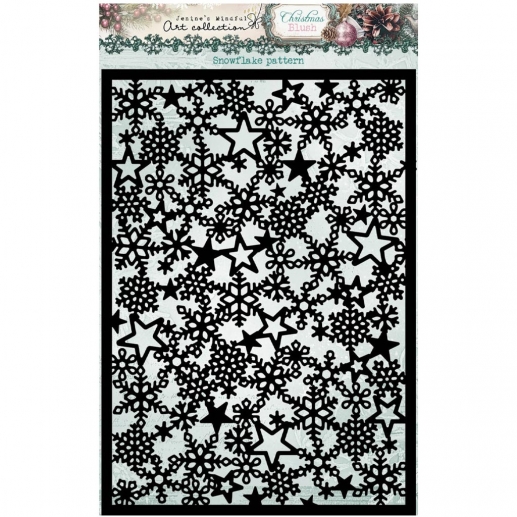 Schablon - Snowflake Pattern Christmas Blush - Studio Light