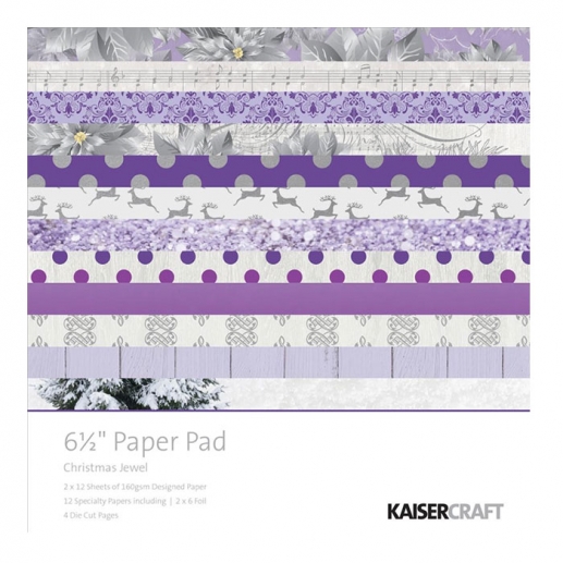 Paper Pad 6.5"x6.5" Christmas Jewel Kaisercraft Scrapbooking Papper