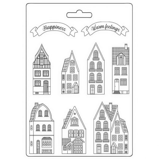 Soft Mould A4 Stamperia - Christmas Houses