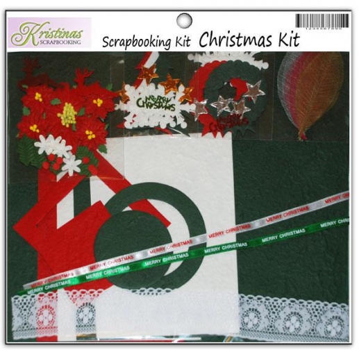 Stort Scrapbooking Kit 12”x12” Christmas Specialpapper