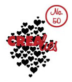 Clearstamp Crealies Bits & Pieces no.50 Hjärtan Clearstamps Silkonstämpel