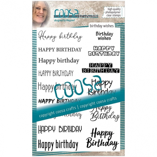 Clear Stamps Coosa Crafts - Birthday Wishes