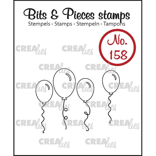 Clear Stamps Crealies - Bits & Pieces - Balloons Outline