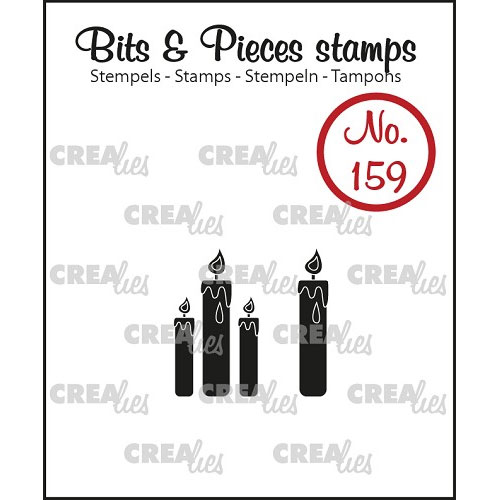 Clear Stamps Crealies - Bits & Pieces - Candles