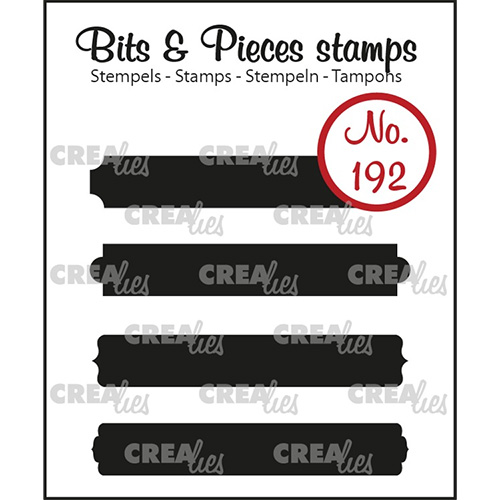 Clear Stamps Crealies - Bits & Pieces - Strips set A Solid