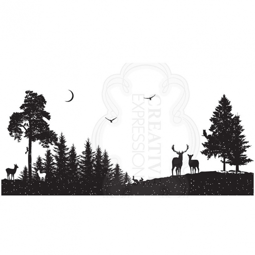 Stämpel EZ-monterad Creative Expressions Moonlit Gathering Stämpeltillverkare