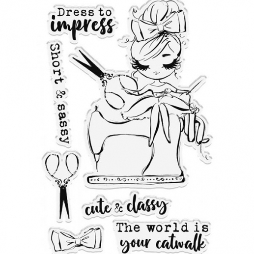 Clearstamps Crafter's Companion - Sassy & Classy - Dress To Impress