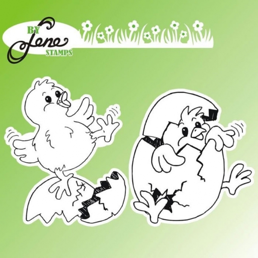 Clear stamps - Easter Chickens - By Lene