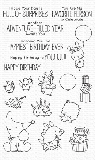Clearstamps My Favorite Things - Birthday Buds