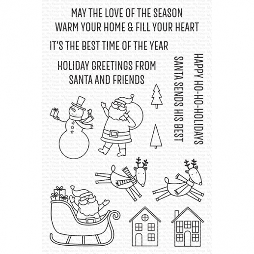 Clearstamps My Favorite Things - Happy Ho-Ho-Holidays