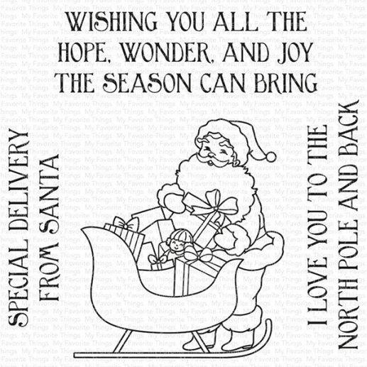Clearstamps My Favorite Things - Special Delivery from Santa